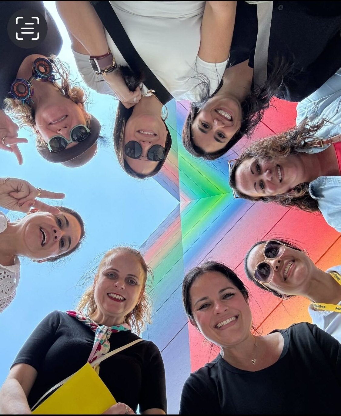 Employees working together during an Austin team building experience